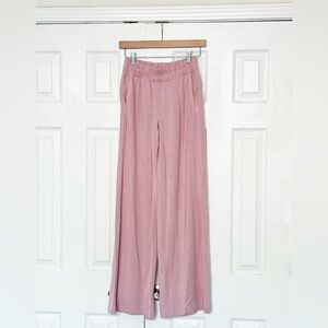 Lululemon BeCalm Mid-Rise Wide-Leg Pant in Pink Haze